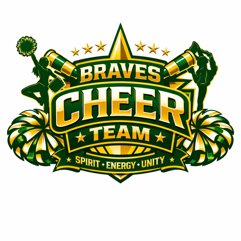 Youth cheerleaders cheering