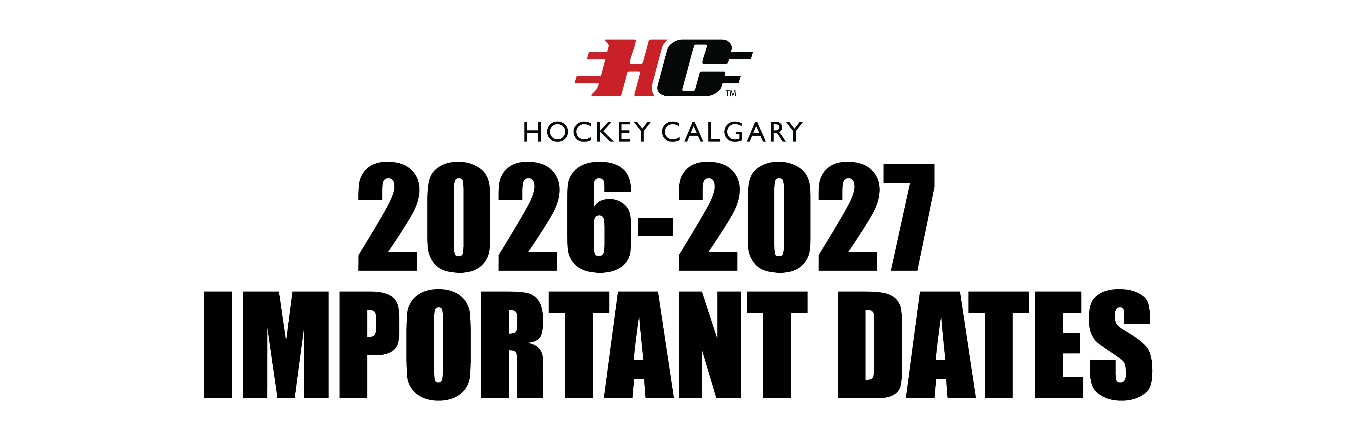 Important Dates – Community Hockey