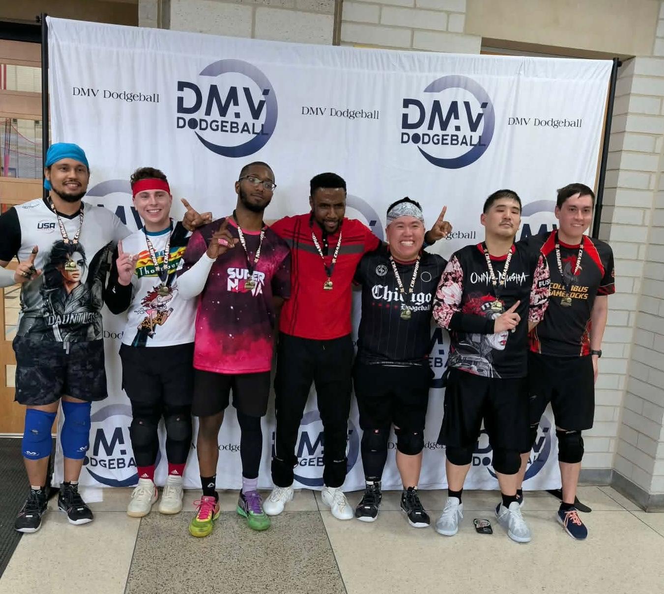 Garrett and team Bloom and Doom with their medals