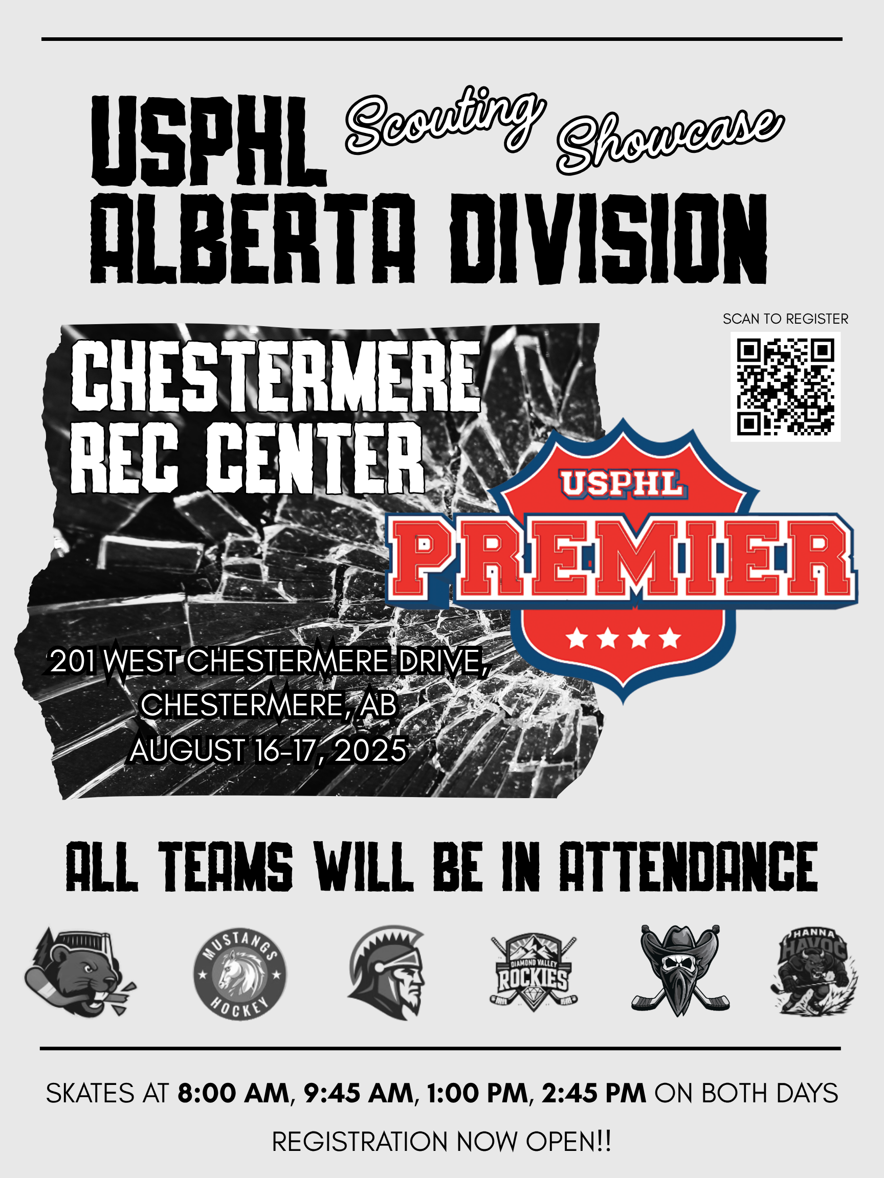 Bandits QR registration poster