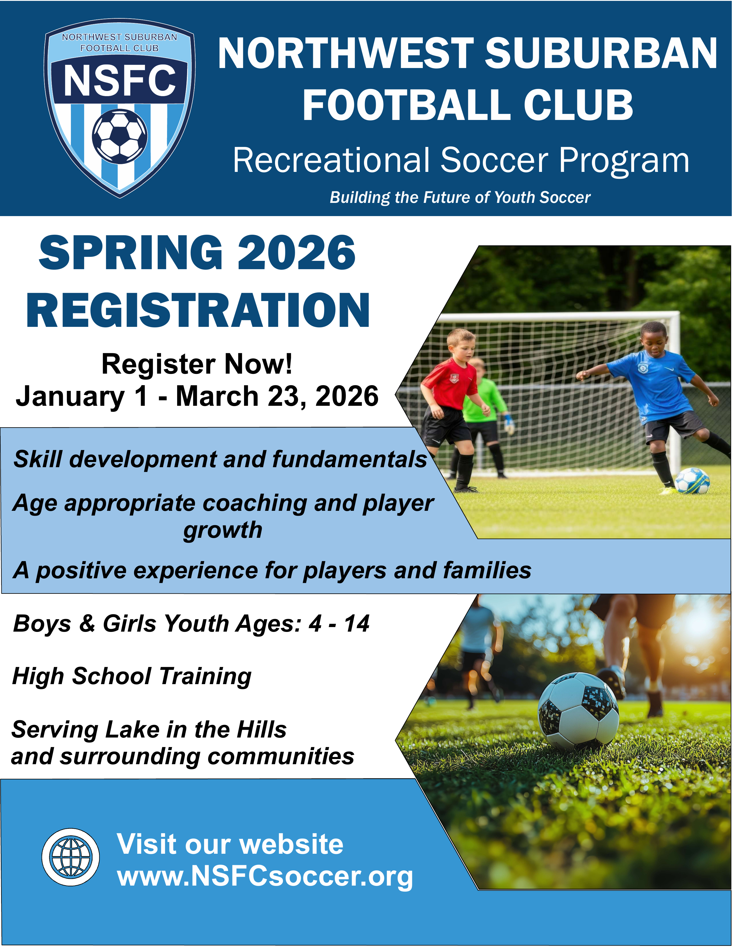 Spring 2026 Registration Flyer