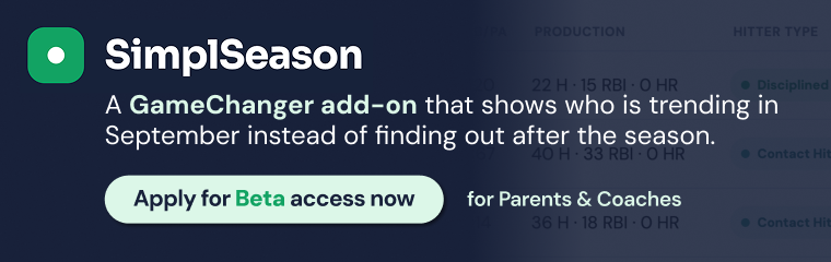 SimplSeason - A GameChanger add-on. Sign up to beta test today!