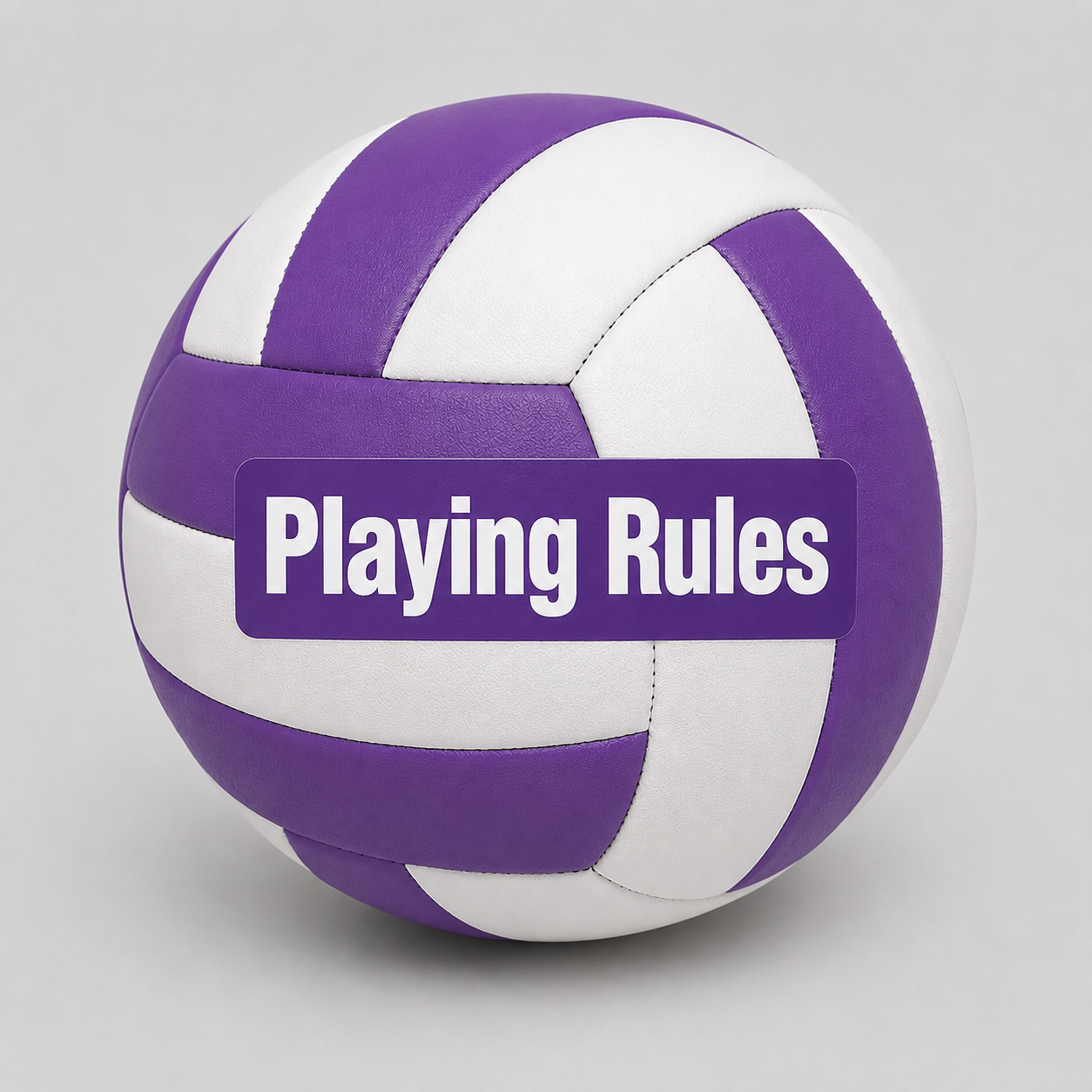 volleyball with the words playing rules