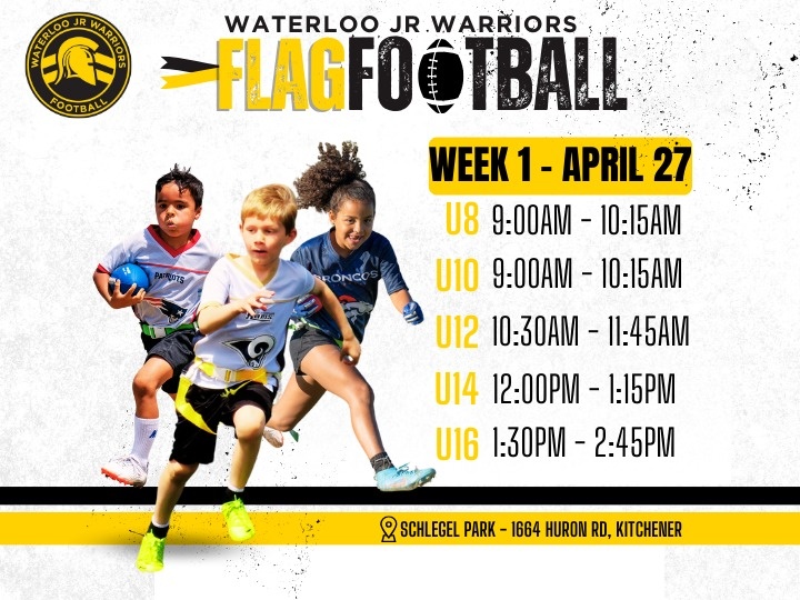 Spring Flag Football Waterloo Region Minor Football : Powered by TeamLinkt